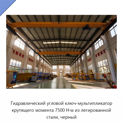 Гидравлический угловой ключ-мультипликатор крутящего момента 7500 Н·м из легированной стали, черный