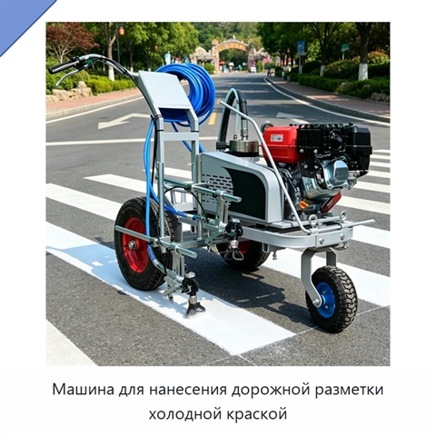 Машина для нанесения дорожной разметки холодной краской
