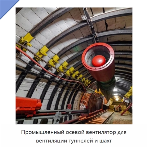 Промышленный осевой вентилятор для вентиляции туннелей и шахт