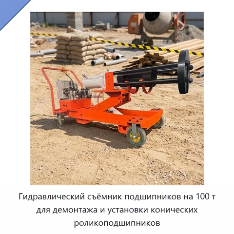 Гидравлический съёмник подшипников на 100 т для демонтажа и установки конических роликоподшипников
