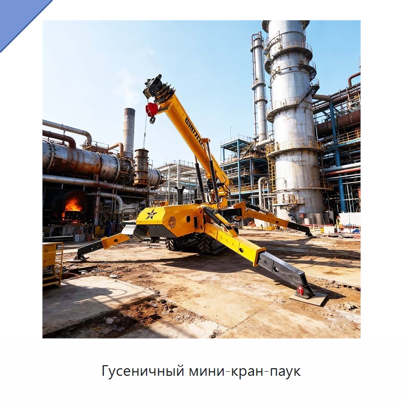 Гусеничный мини-кран-паук — Краны