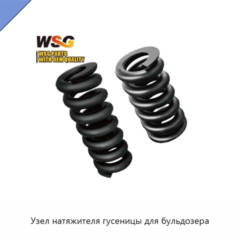 Узел натяжителя гусеницы для бульдозера