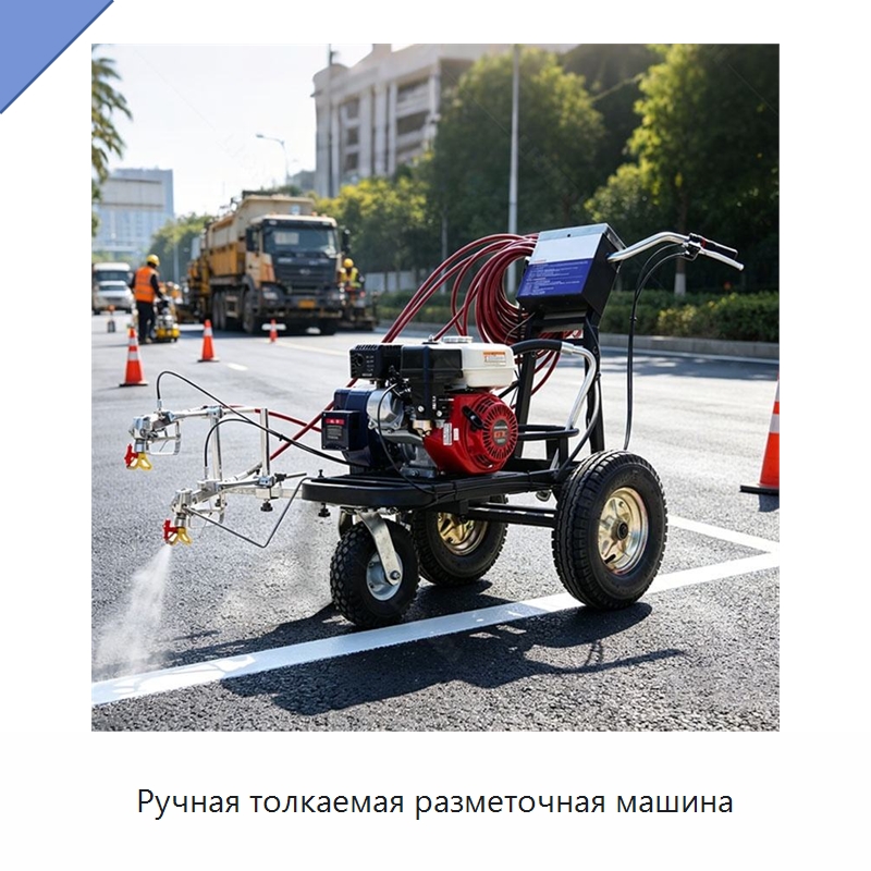 Ручная толкаемая разметочная машина — Дорожная техника