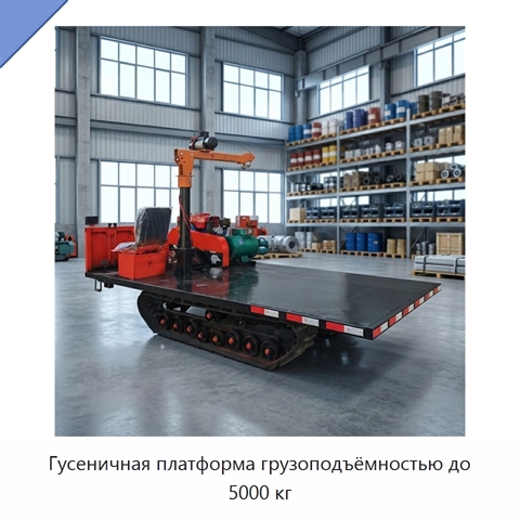 Гусеничная платформа грузоподъёмностью до 5000 кг