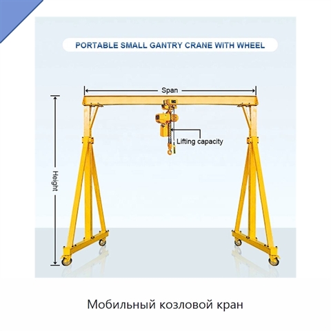 Мобильный козловой кран