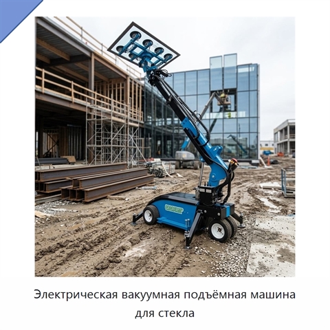 Электрическая вакуумная подъёмная машина для стекла