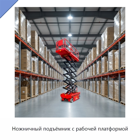 Ножничный подъёмник с рабочей платформой