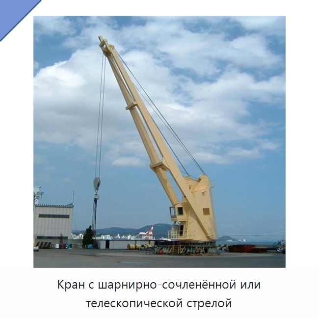 Кран с шарнирно-сочленённой или телескопической стрелой — Краны