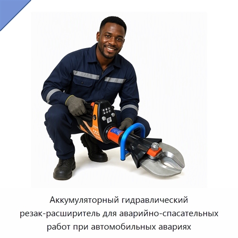 Аккумуляторный гидравлический резак-расширитель для аварийно-спасательных работ при автомобильных авариях