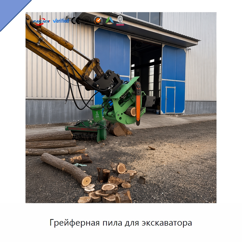 Грейферная пила для экскаватора — Навесное оборудование для строительной техники