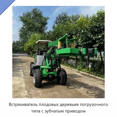 Встряхиватель плодовых деревьев погрузочного типа с зубчатым приводом