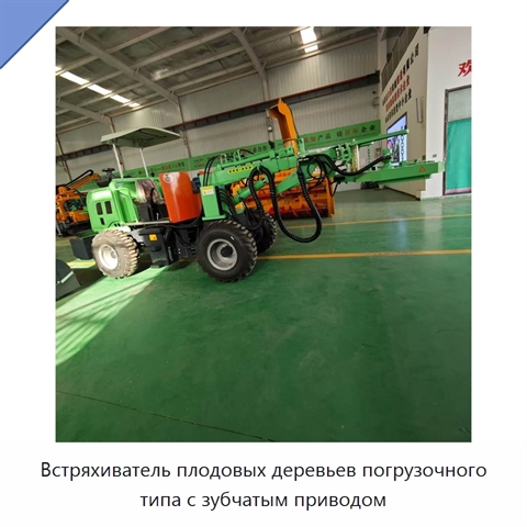 Встряхиватель плодовых деревьев погрузочного типа с зубчатым приводом