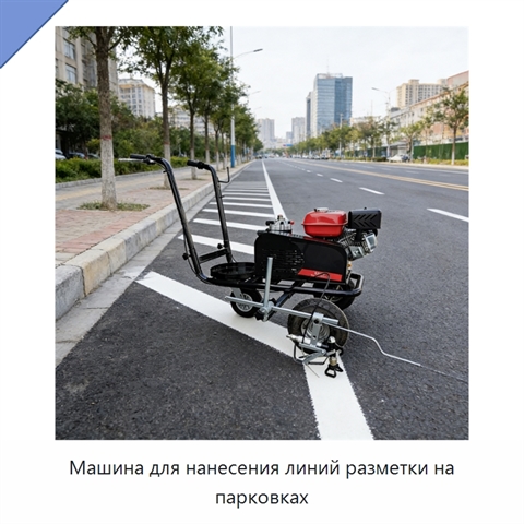 Машина для нанесения линий разметки на парковках