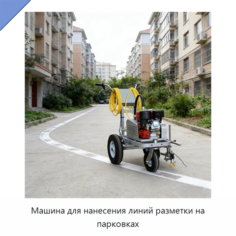 Машина для нанесения линий разметки на парковках