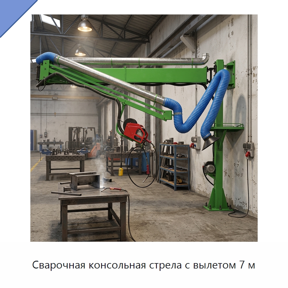 Сварочная консольная стрела с вылетом 7 м — Сварочные принадлежности и вспомогательное оборудование