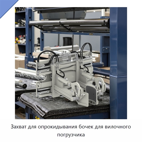 Захват для опрокидывания бочек для вилочного погрузчика