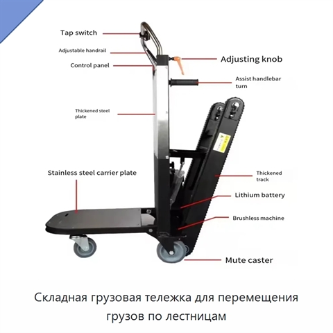 Складная грузовая тележка для перемещения грузов по лестницам