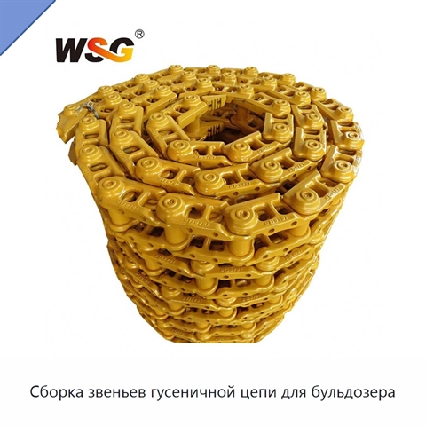 Сборка звеньев гусеничной цепи для бульдозера