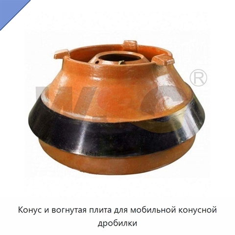Конус и вогнутая плита для мобильной конусной дробилки