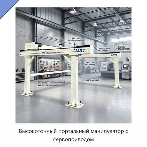 Высокоточный портальный манипулятор с сервоприводом