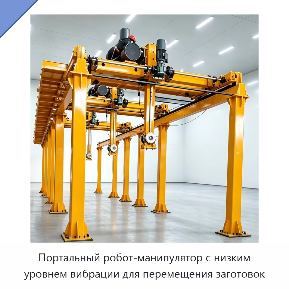 Портальный робот-манипулятор с низким уровнем вибрации для перемещения заготовок — Манипуляторы
