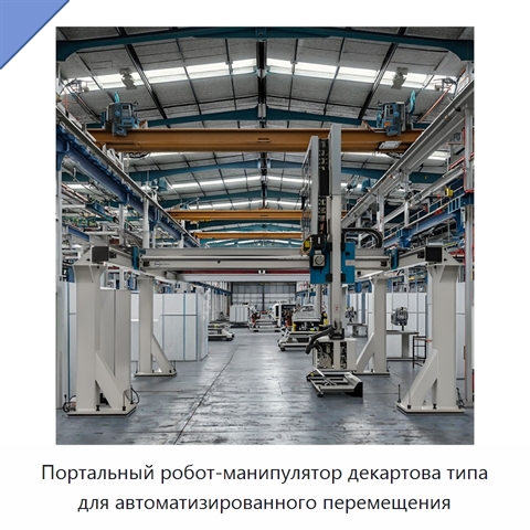 Портальный робот-манипулятор декартова типа для автоматизированного перемещения