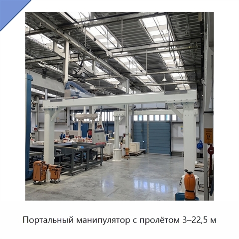 Портальный манипулятор с пролётом 3–22,5 м