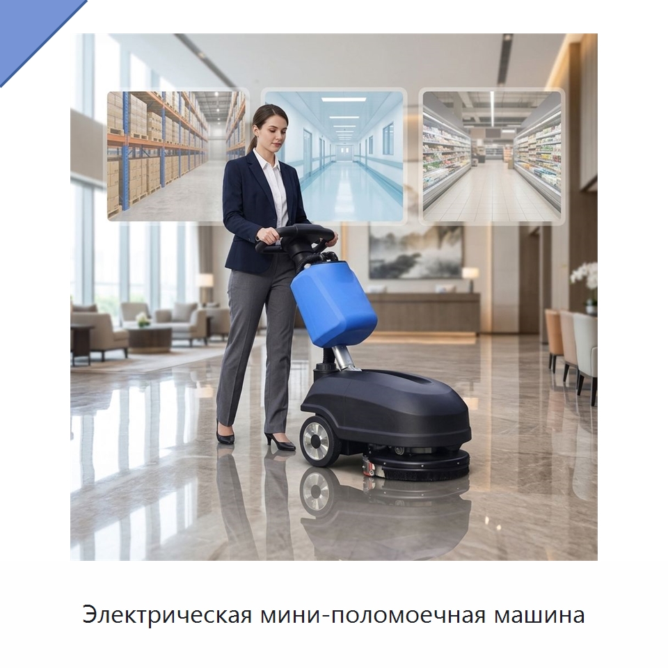 Электрическая мини-поломоечная машина — Подметальные машины