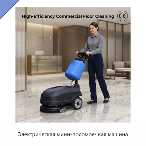 Электрическая мини-поломоечная машина