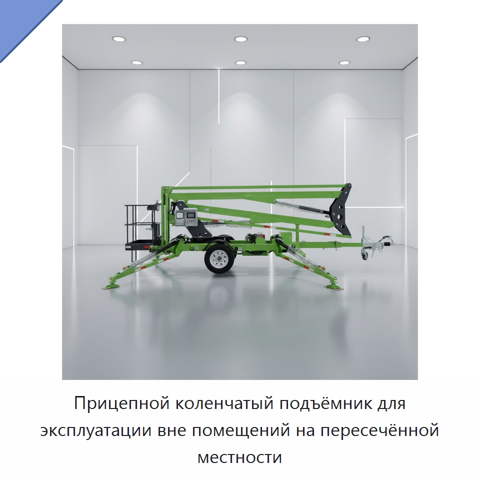 Прицепной коленчатый подъёмник для эксплуатации вне помещений на пересечённой местности — Подъемные столы