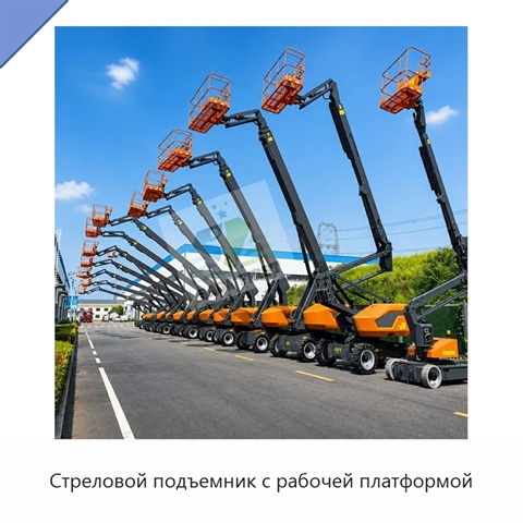 Стреловой подъемник с рабочей платформой