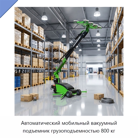 Автоматический мобильный вакуумный подъемник грузоподъемностью 800 кг
