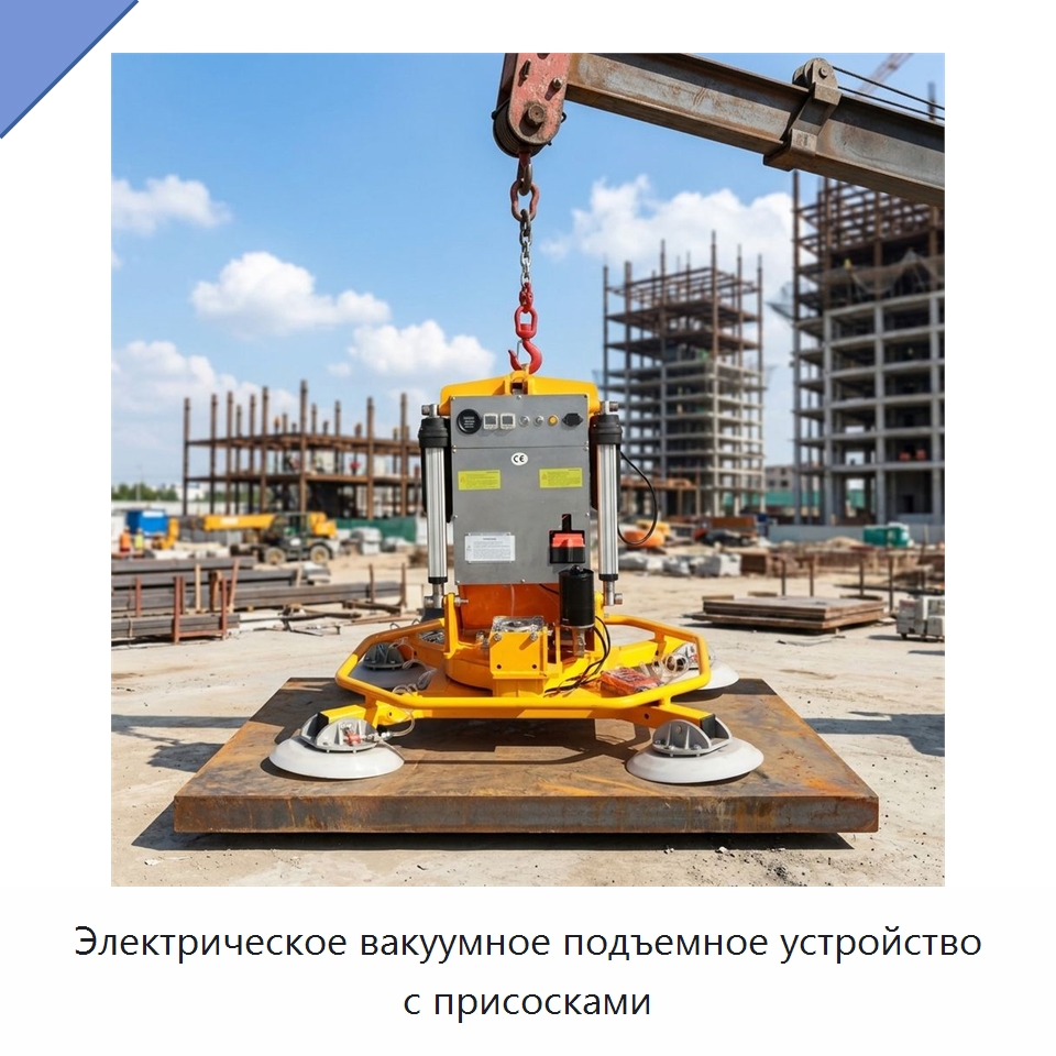Электрическое вакуумное подъемное устройство с присосками — Вакуумные грузозахваты