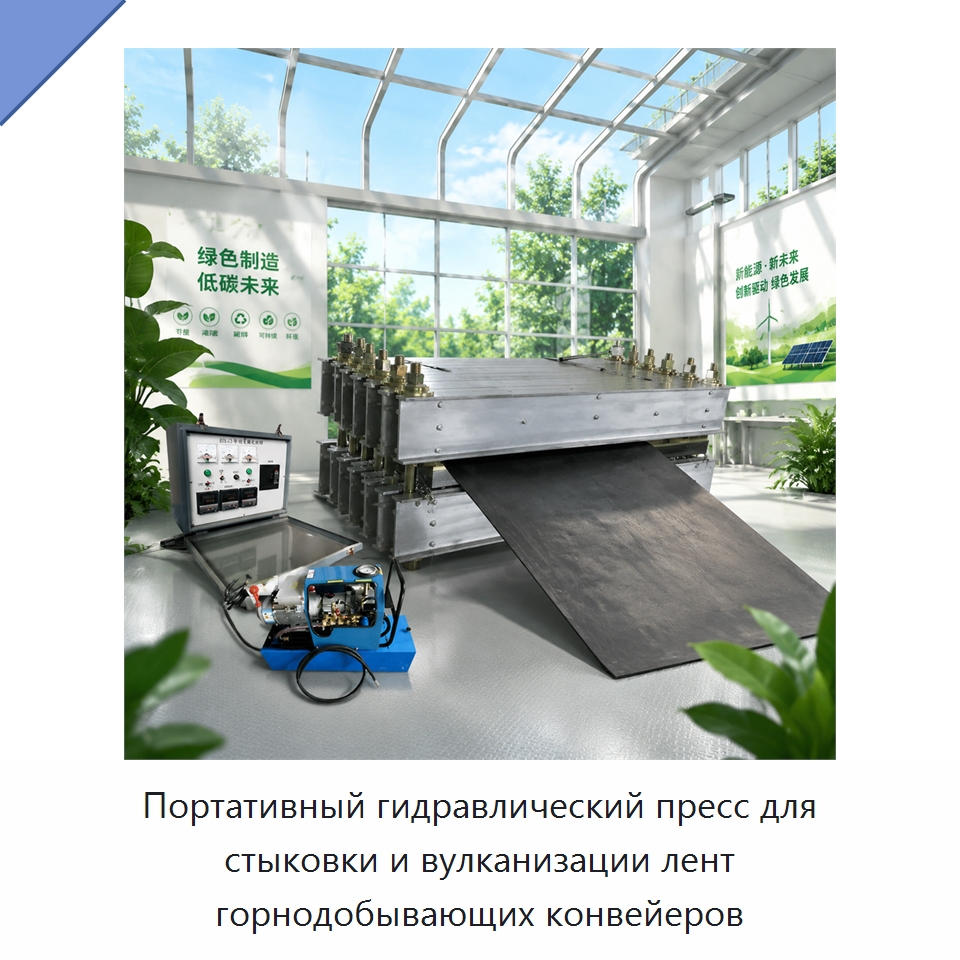 Портативный гидравлический пресс для стыковки и вулканизации лент горнодобывающих конвейеров — Горнодобывающее оборудование