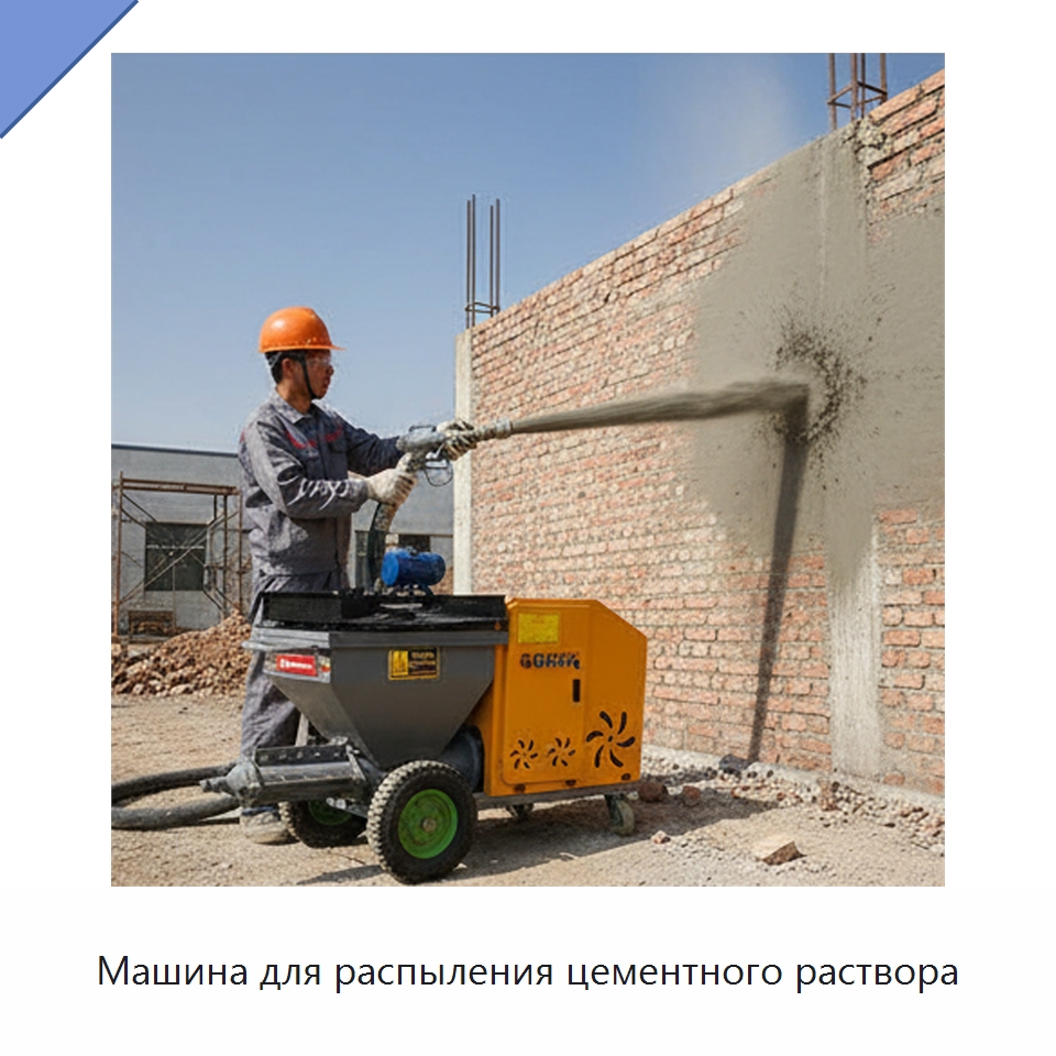 Машина для распыления цементного раствора — Штукатурные станции