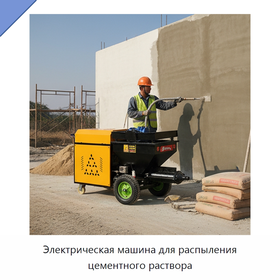 Электрическая машина для распыления цементного раствора — Штукатурные станции