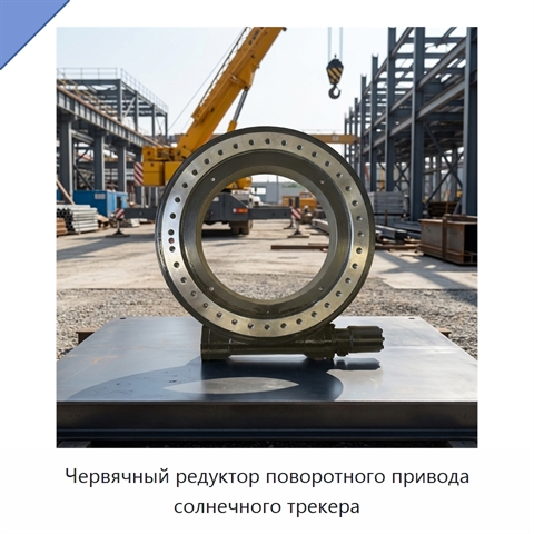 Червячный редуктор поворотного привода солнечного трекера