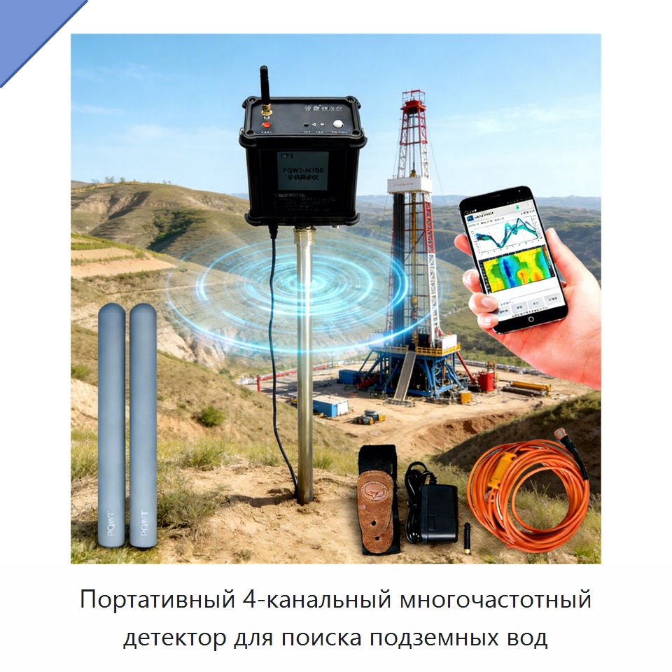 Портативный 4-канальный многочастотный детектор для поиска подземных вод — Приборы для электрических испытаний