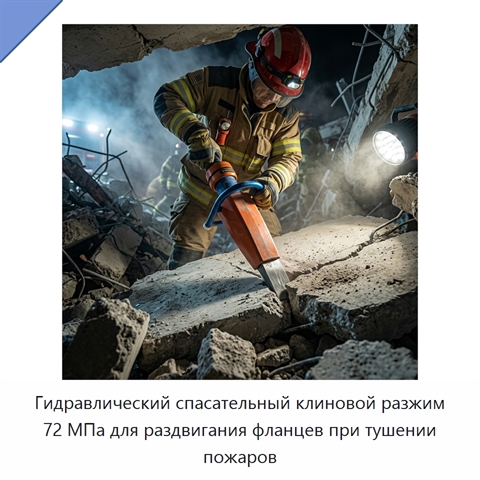 Гидравлический спасательный клиновой разжим 72 МПа для раздвигания фланцев при тушении пожаров