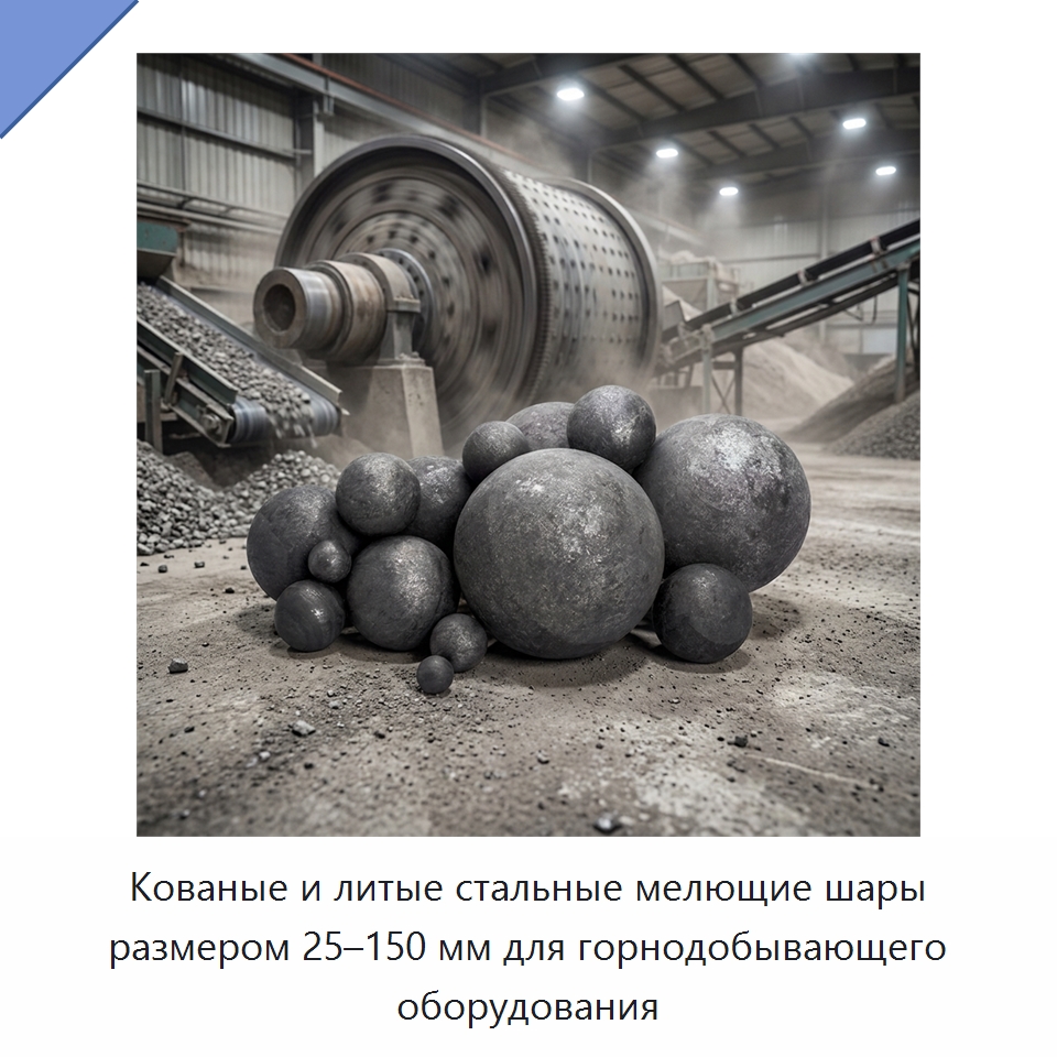 Кованые и литые стальные мелющие шары размером 25–150 мм для горнодобывающего оборудования — Ковка