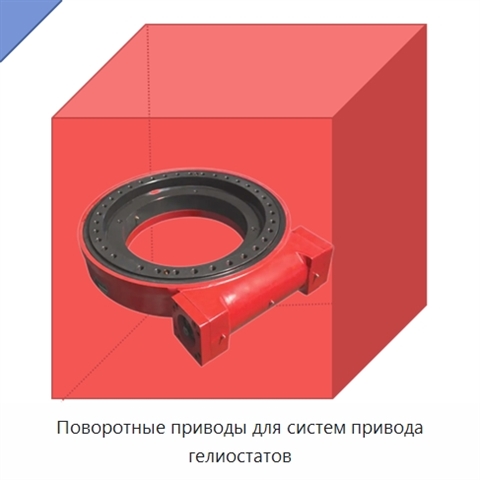Поворотные приводы для систем привода гелиостатов