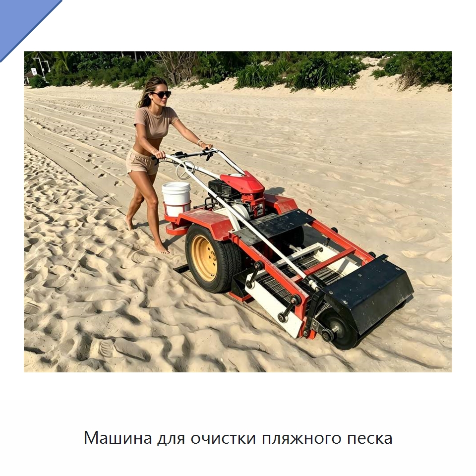 Машина для очистки пляжного песка — Коммунальная техника