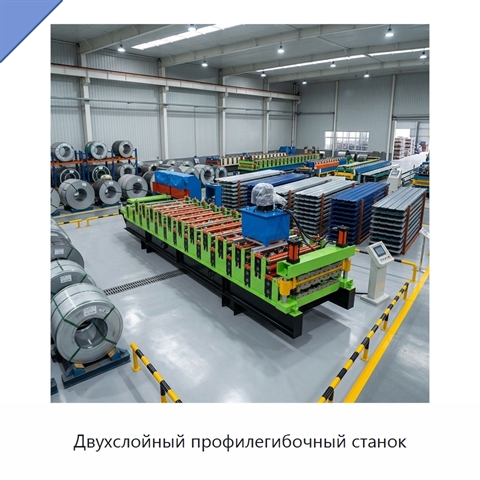 Двухслойный профилегибочный станок