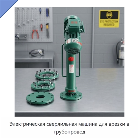 Электрическая сверлильная машина для врезки в трубопровод