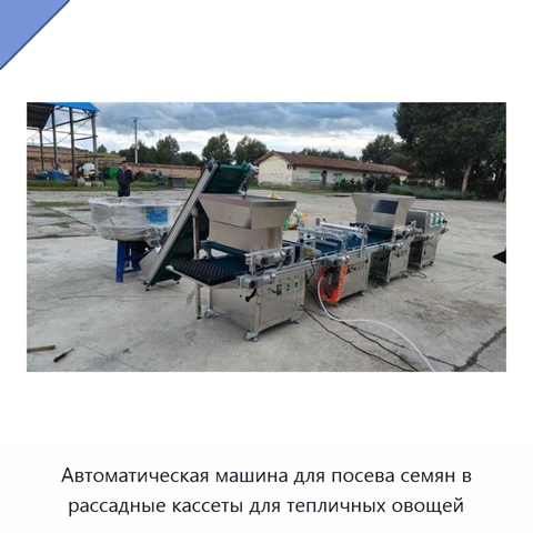 Автоматическая машина для посева семян в рассадные кассеты для тепличных овощей