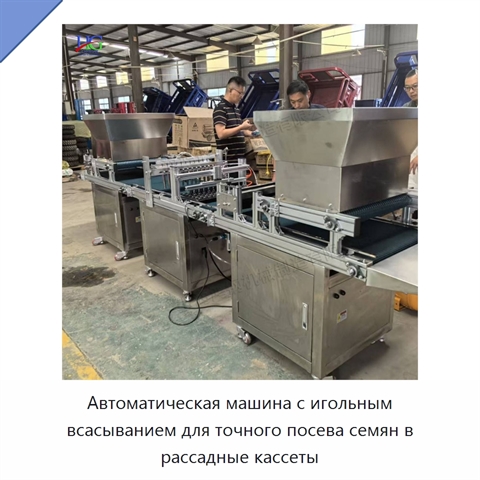 Автоматическая машина с игольным всасыванием для точного посева семян в рассадные кассеты