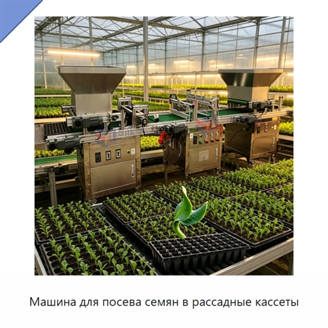Машина для посева семян в рассадные кассеты