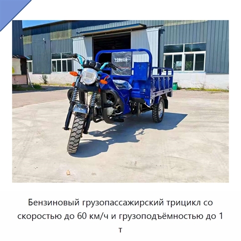 Бензиновый грузопассажирский трицикл со скоростью до 60 км/ч и грузоподъёмностью до 1 т