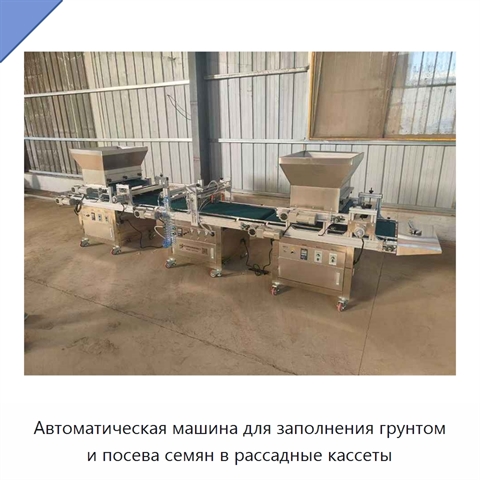 Автоматическая машина для заполнения грунтом и посева семян в рассадные кассеты