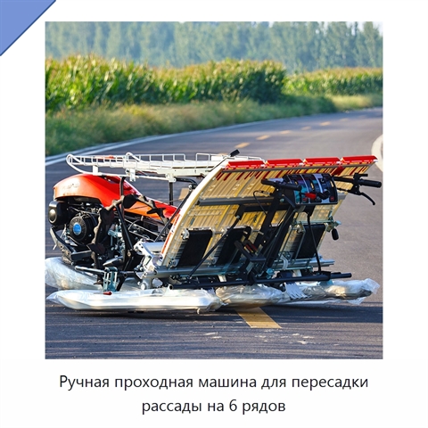 Ручная проходная машина для пересадки рассады на 6 рядов